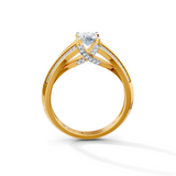 Oval Radiance Solitaire Engagement Ring