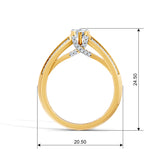 Pear Radiance Solitaire Engagement Ring