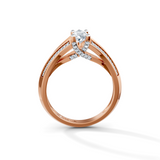 Pear Radiance Solitaire Engagement Ring