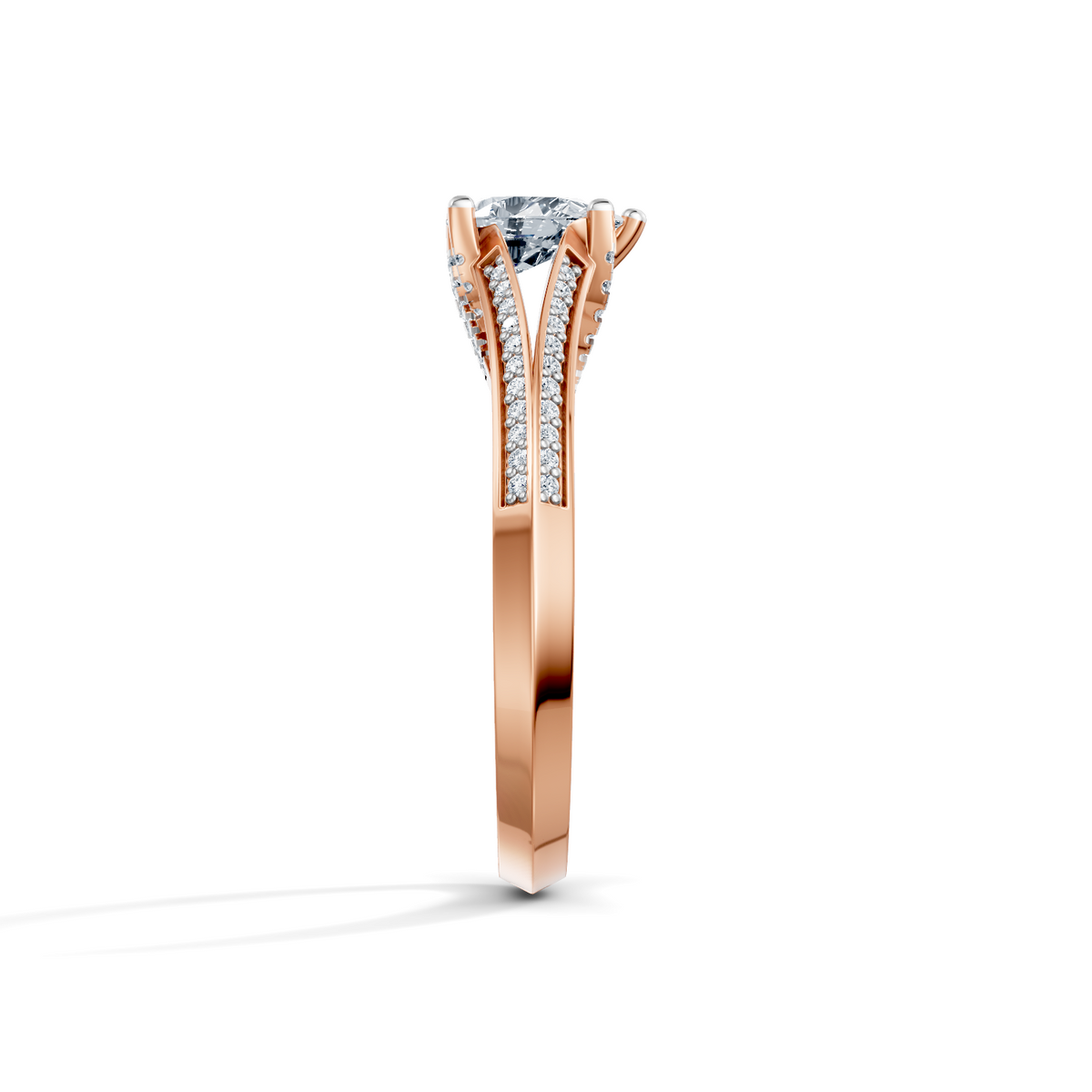 Pear Radiance Solitaire Engagement Ring