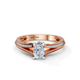 Pear Radiance Solitaire Engagement Ring