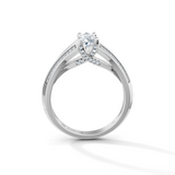 Pear Radiance Solitaire Engagement Ring
