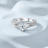 Pear Radiance Solitaire Engagement Ring