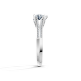 Pear Radiance Solitaire Engagement Ring