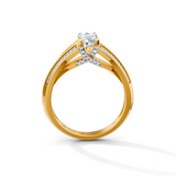 Pear Radiance Solitaire Engagement Ring