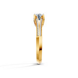 Round Radiance Solitaire Engagement Ring