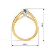 Round Radiance Solitaire Engagement Ring