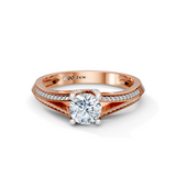 Round Radiance Solitaire Engagement Ring