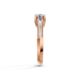 Round Radiance Solitaire Engagement Ring