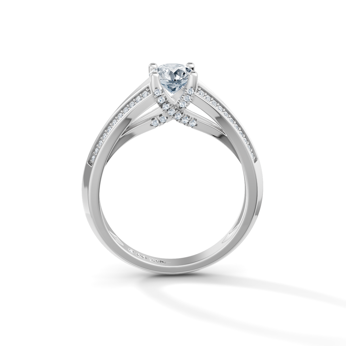 Round Radiance Solitaire Engagement Ring