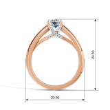 Round Radiance Solitaire Engagement Ring