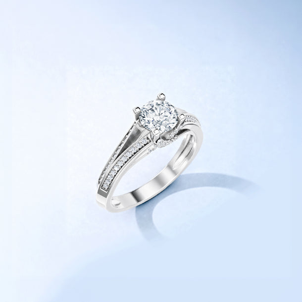 Round Radiance Solitaire Engagement Ring