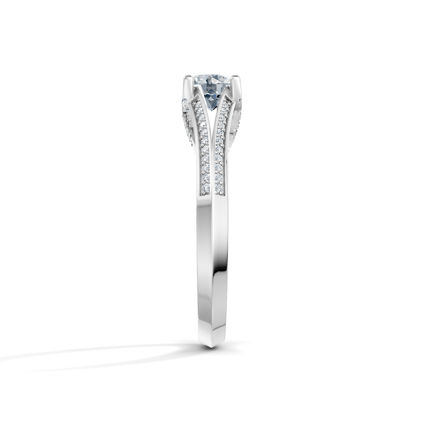 Round Radiance Solitaire Engagement Ring