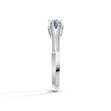 Round Radiance Solitaire Engagement Ring