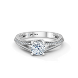 Round Radiance Solitaire Engagement Ring