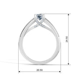 Round Radiance Solitaire Engagement Ring