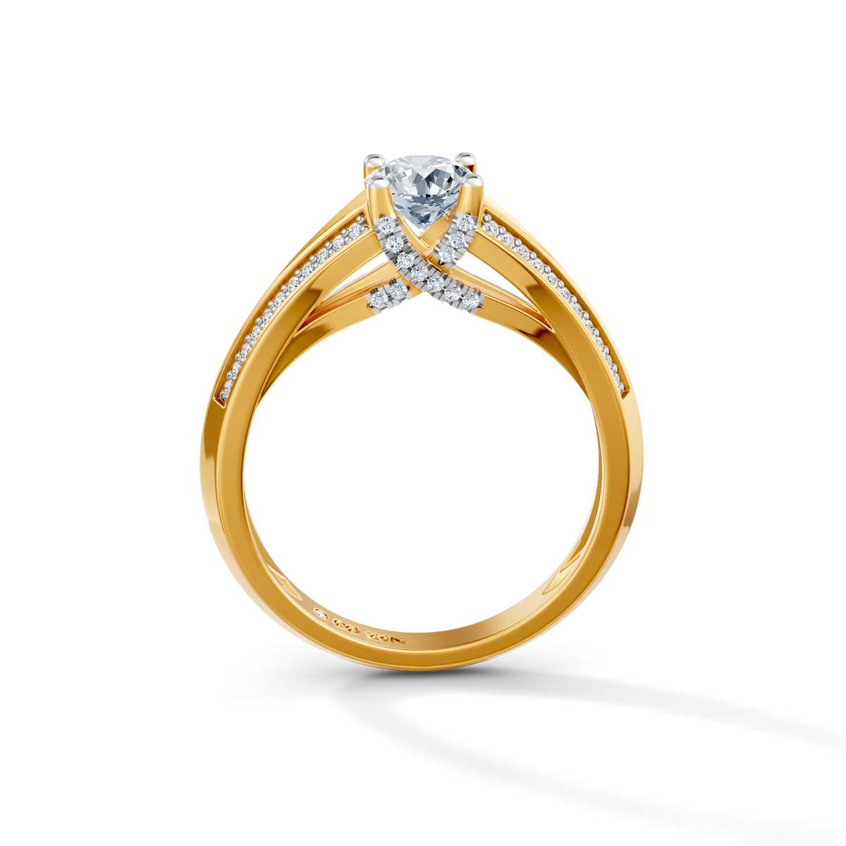 Round Radiance Solitaire Engagement Ring