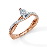 Pear Eternal Solitaire Engagement Ring