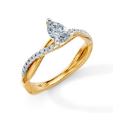 Pear Eternal Solitaire Engagement Ring