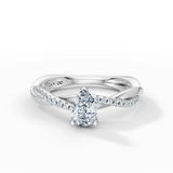 Pear Eternal Solitaire Engagement Ring