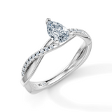 Pear Eternal Solitaire Engagement Ring