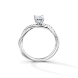 Emerald Cut Eternal Solitaire Engagement Ring