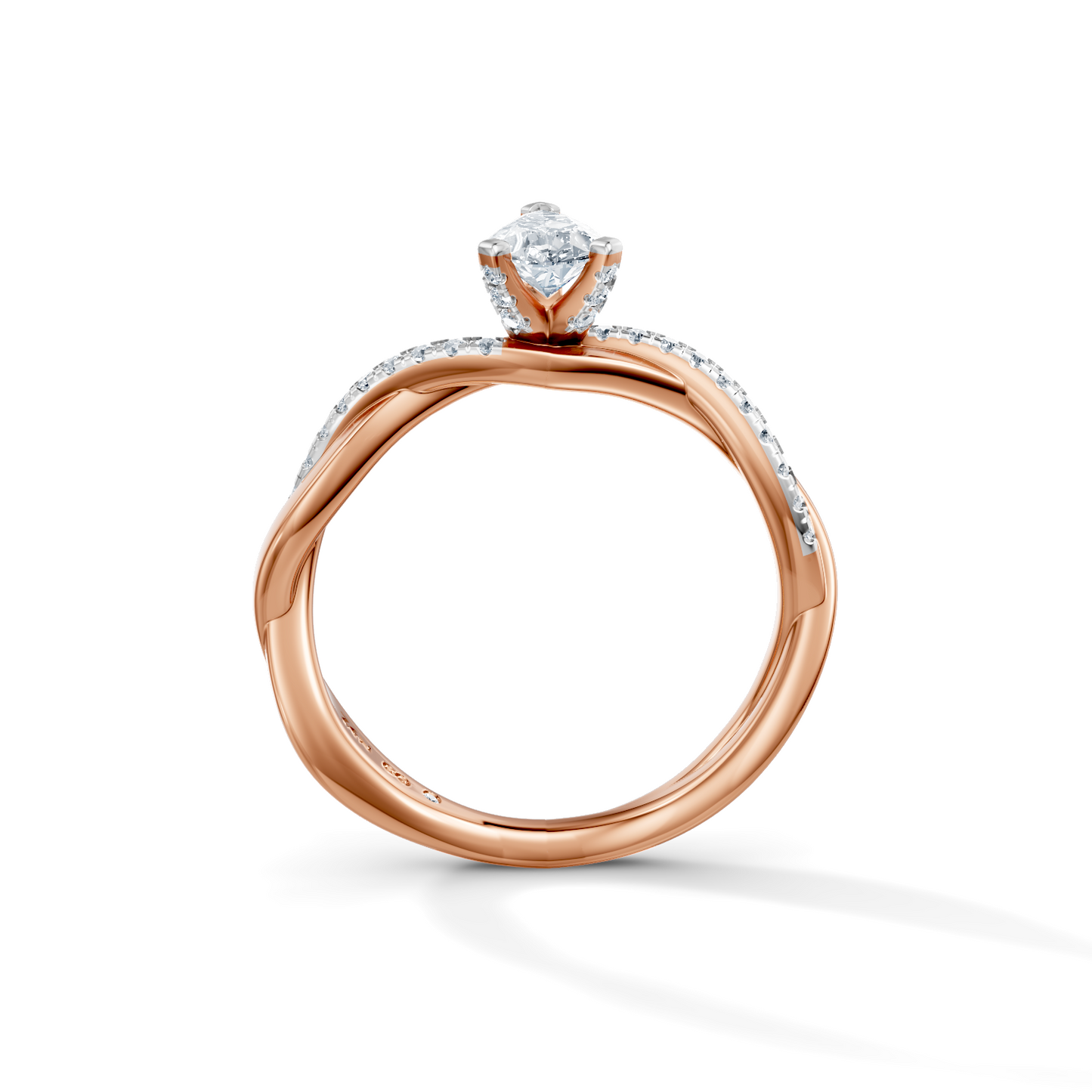 Pear Eternal Solitaire Engagement Ring