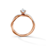 Pear Eternal Solitaire Engagement Ring