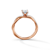 Emerald Cut Eternal Solitaire Engagement Ring