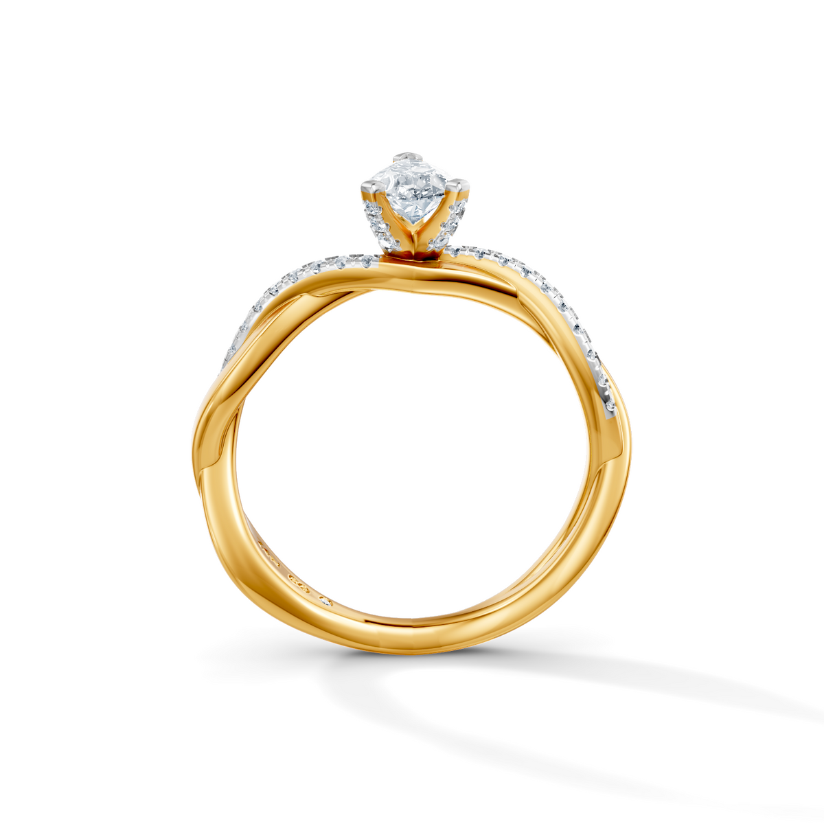 Pear Eternal Solitaire Engagement Ring