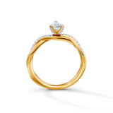 Pear Eternal Solitaire Engagement Ring