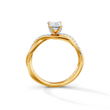 Emerald Cut Eternal Solitaire Engagement Ring
