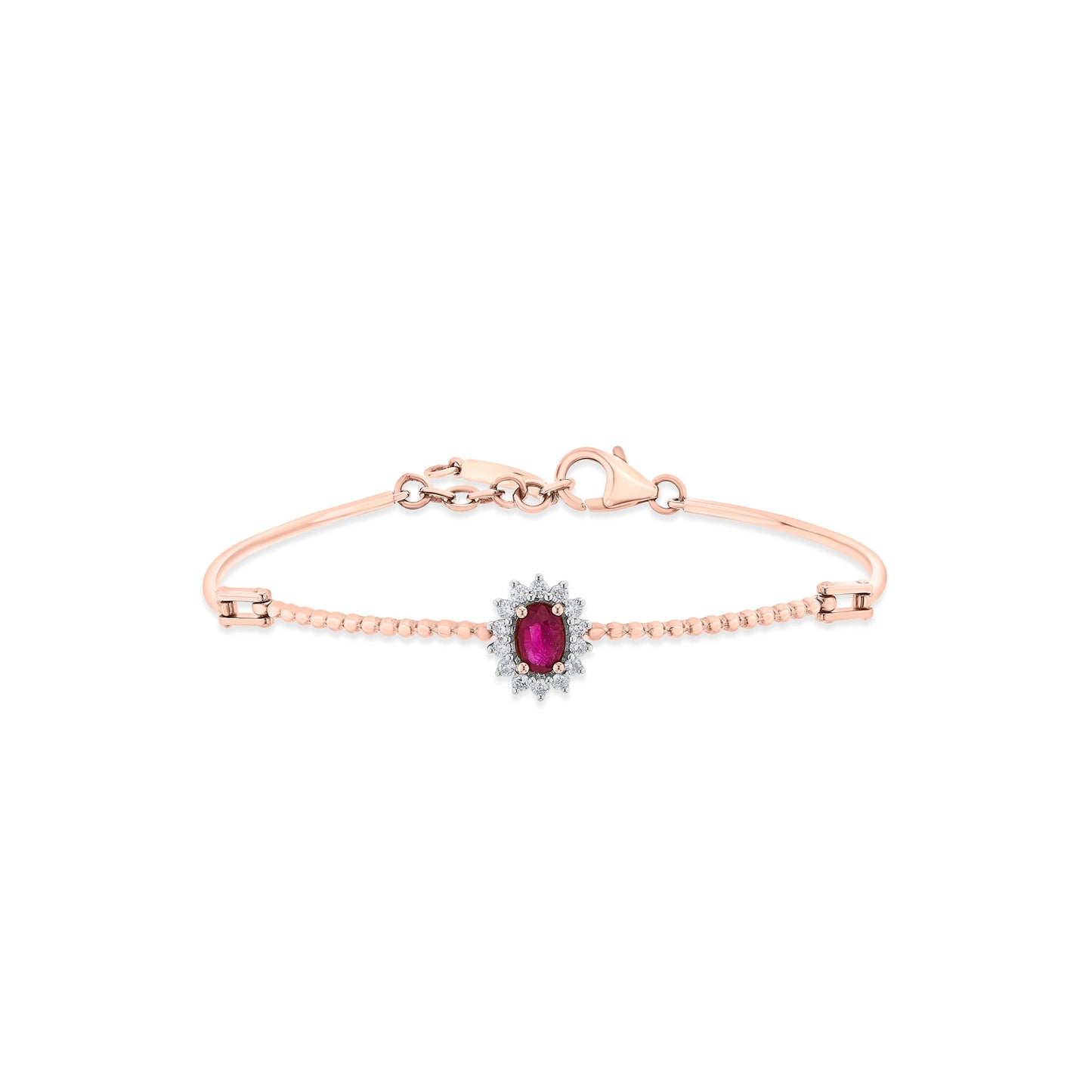 Toren Vibrant Berry Cluster Bracelet