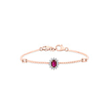 Toren Vibrant Berry Cluster Bracelet