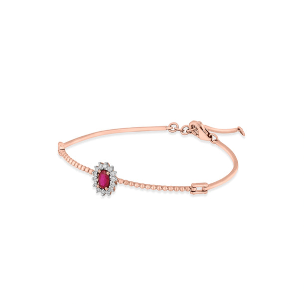 Toren Vibrant Berry Cluster Bracelet