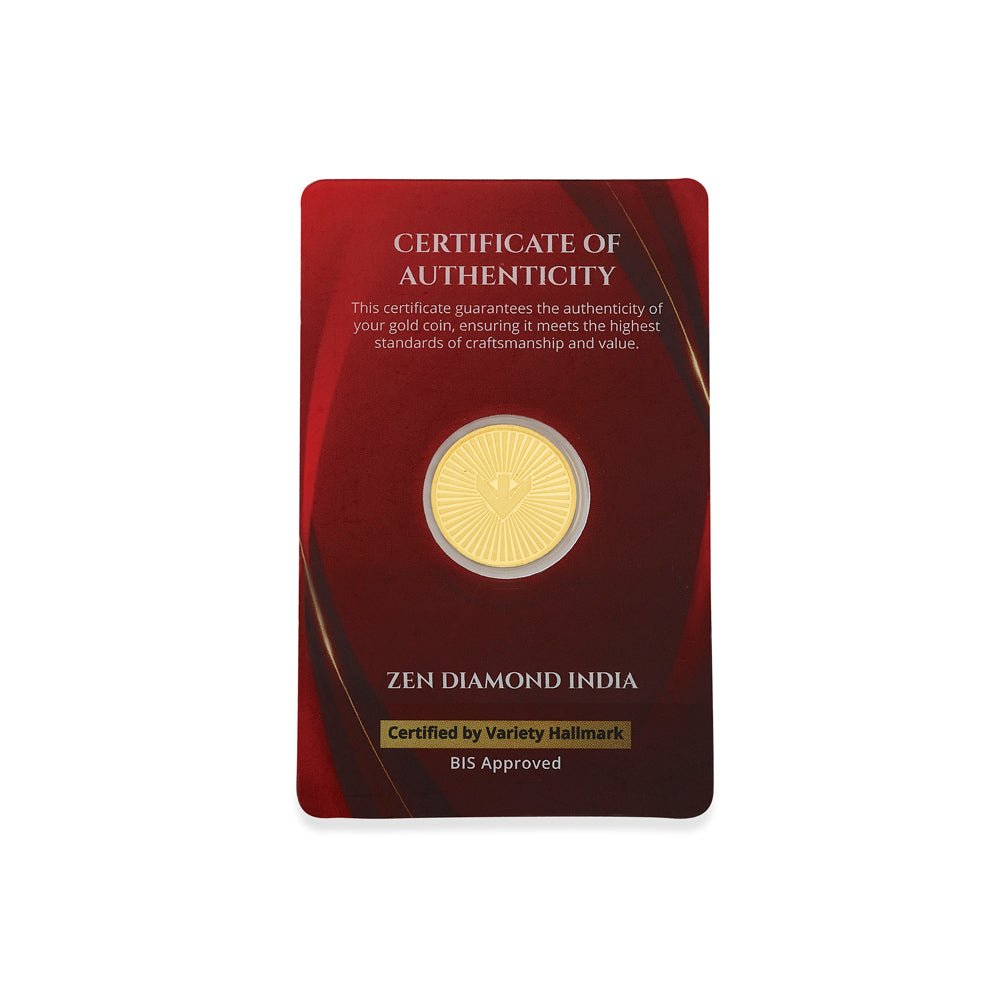 Gold Coin - 5 Grams - Zen Diamond India