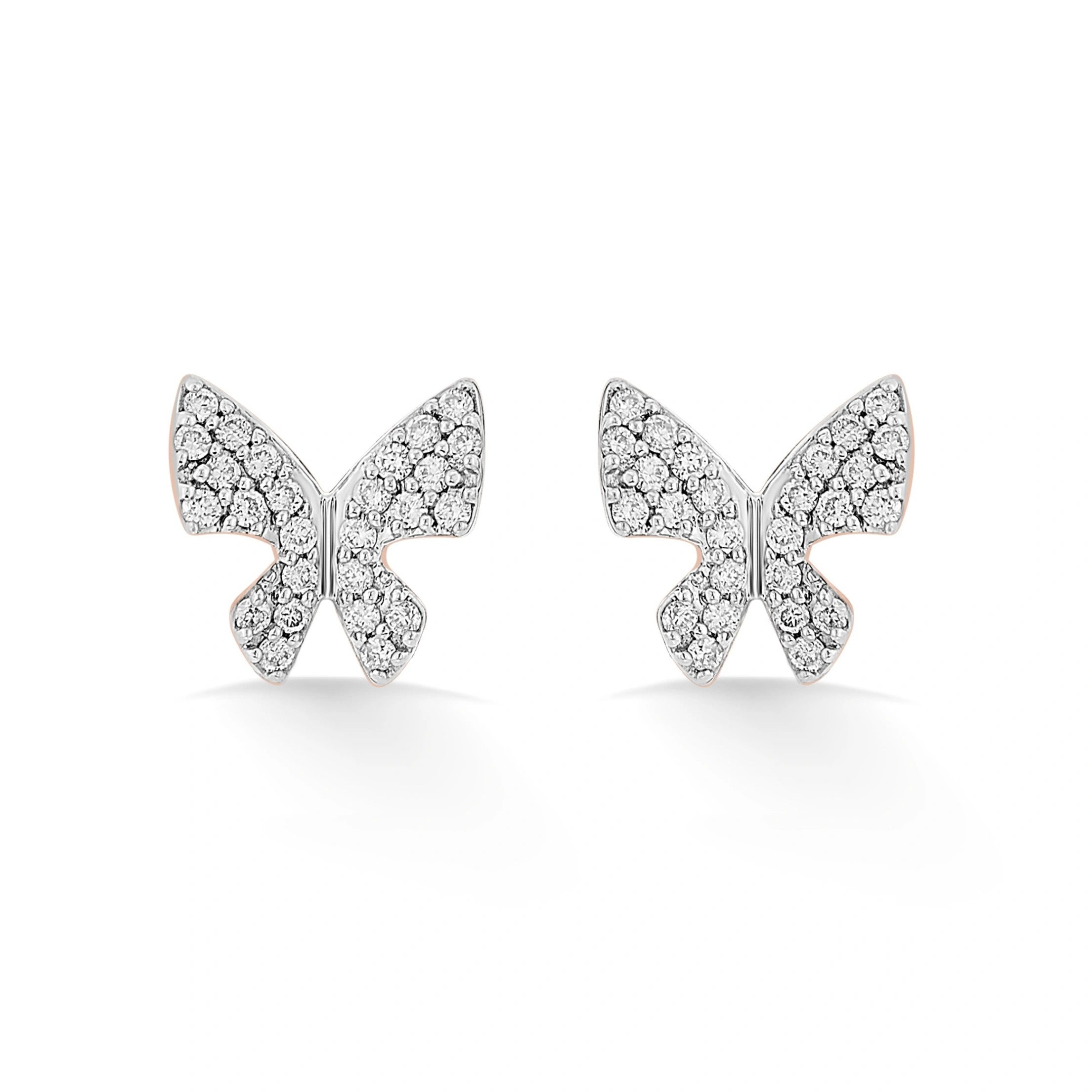 Sassy Butterfly Bliss Studs - Zen Diamond India