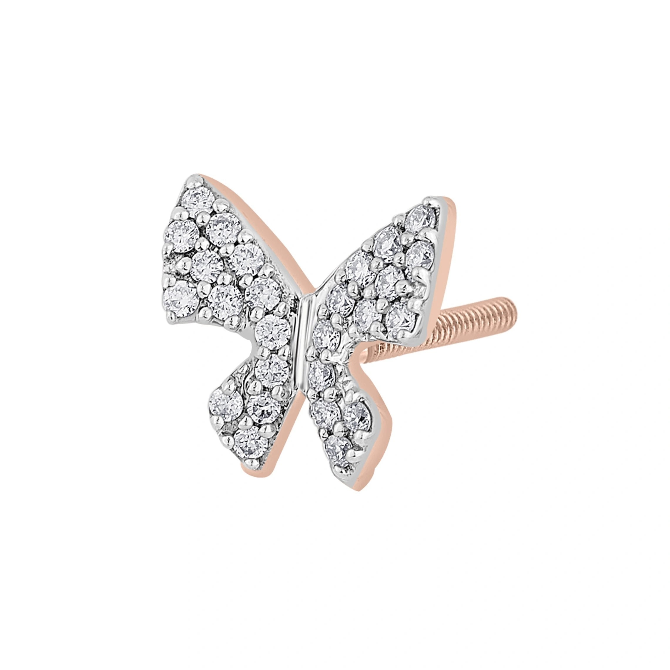 Sassy Butterfly Bliss Studs - Zen Diamond India
