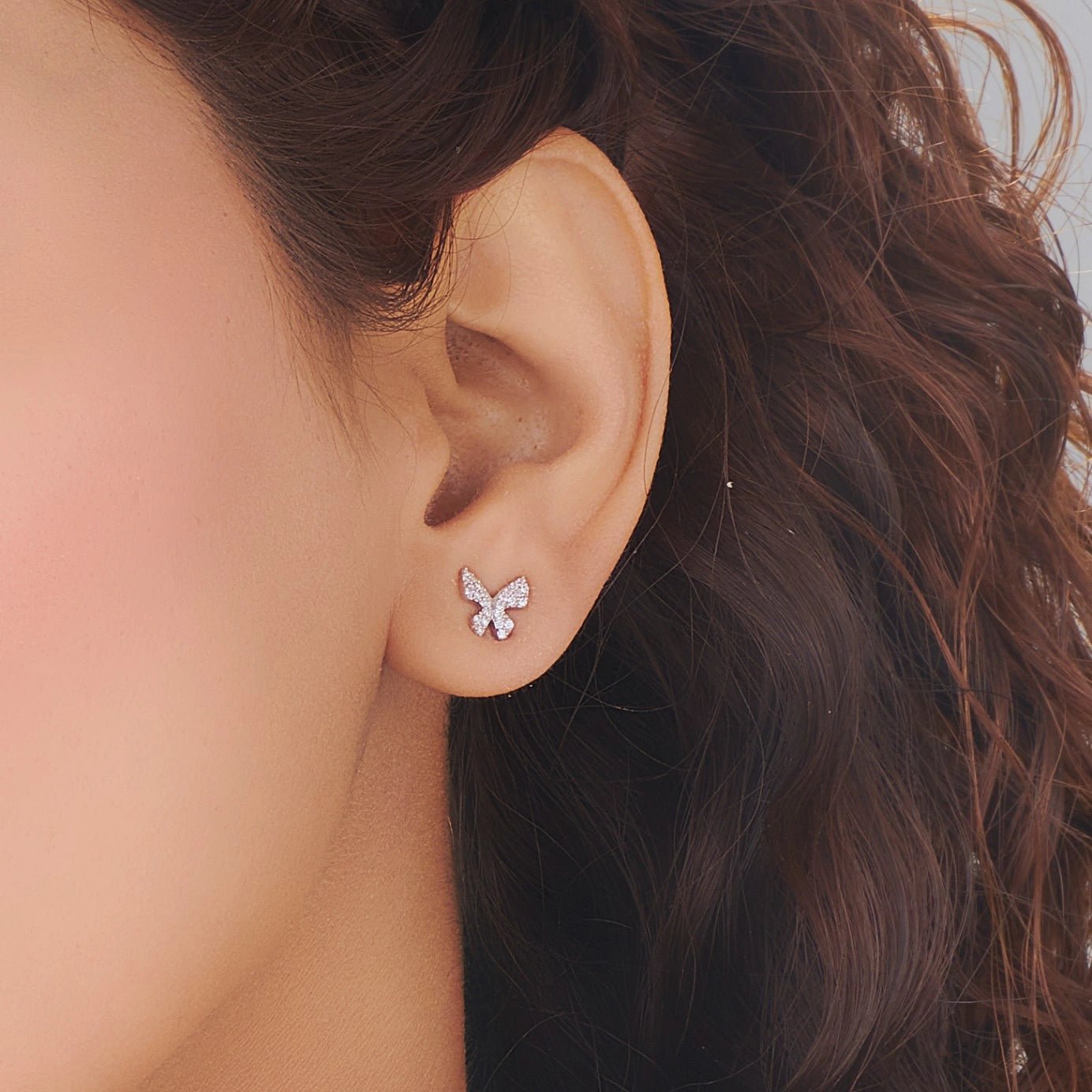 Sassy Butterfly Bliss Studs - Zen Diamond India