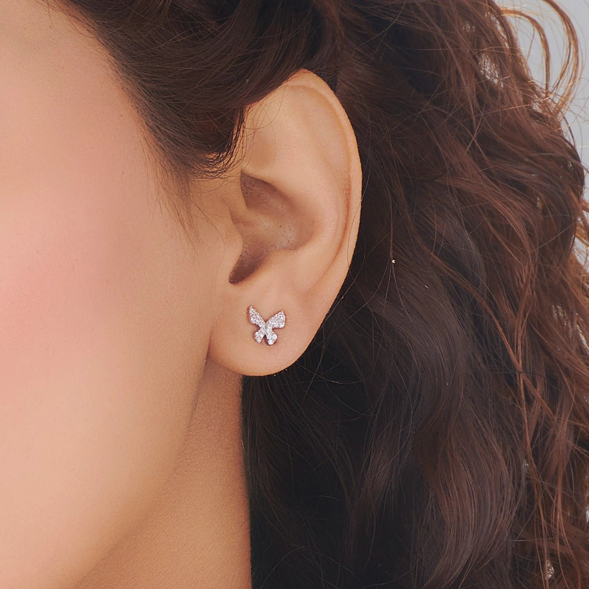 Sassy Butterfly Bliss Studs - Zen Diamond India