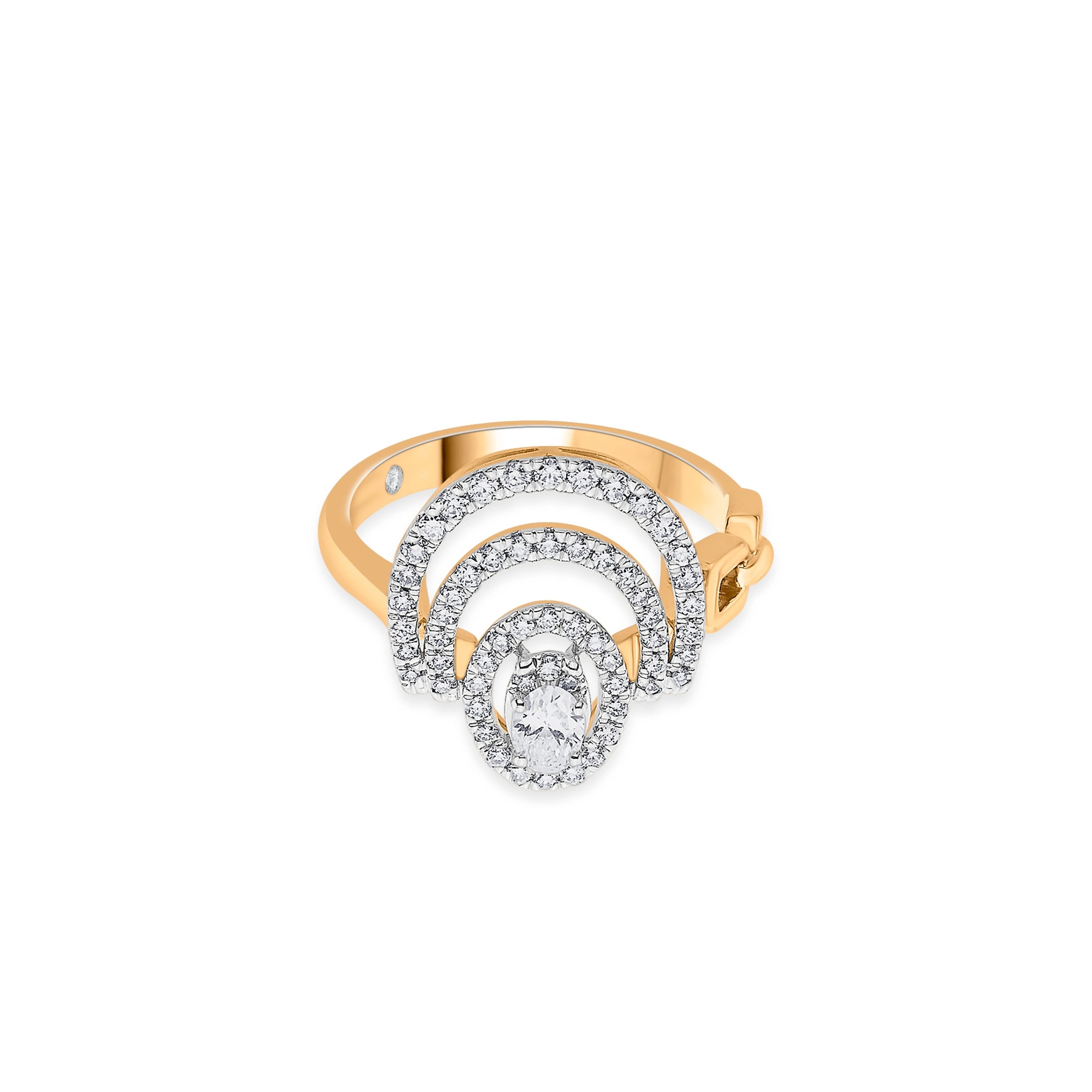 Celestial Dome Diamond Ring - Zen Diamond India