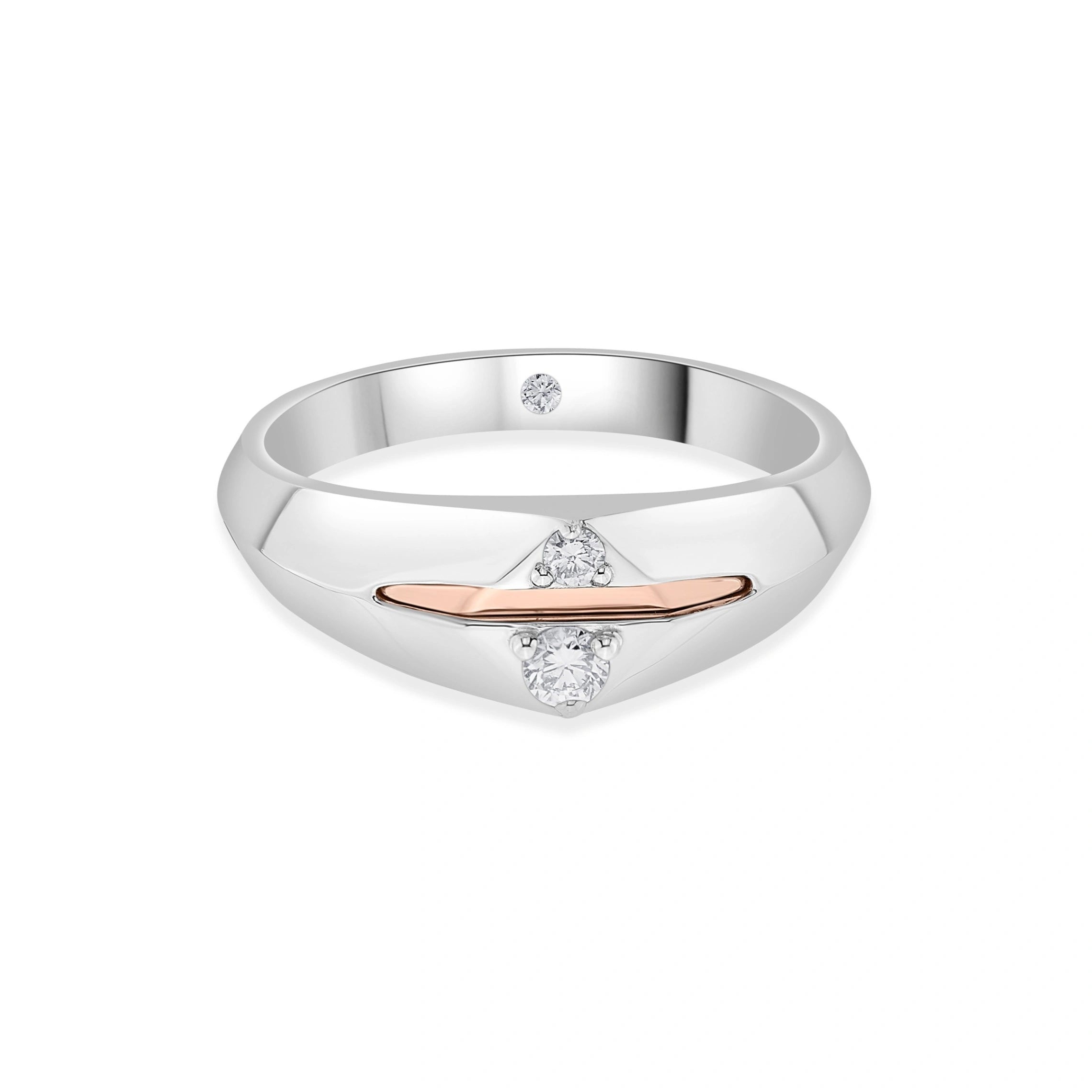 Hugo Axis Spark Duo Ring - Zen Diamond India