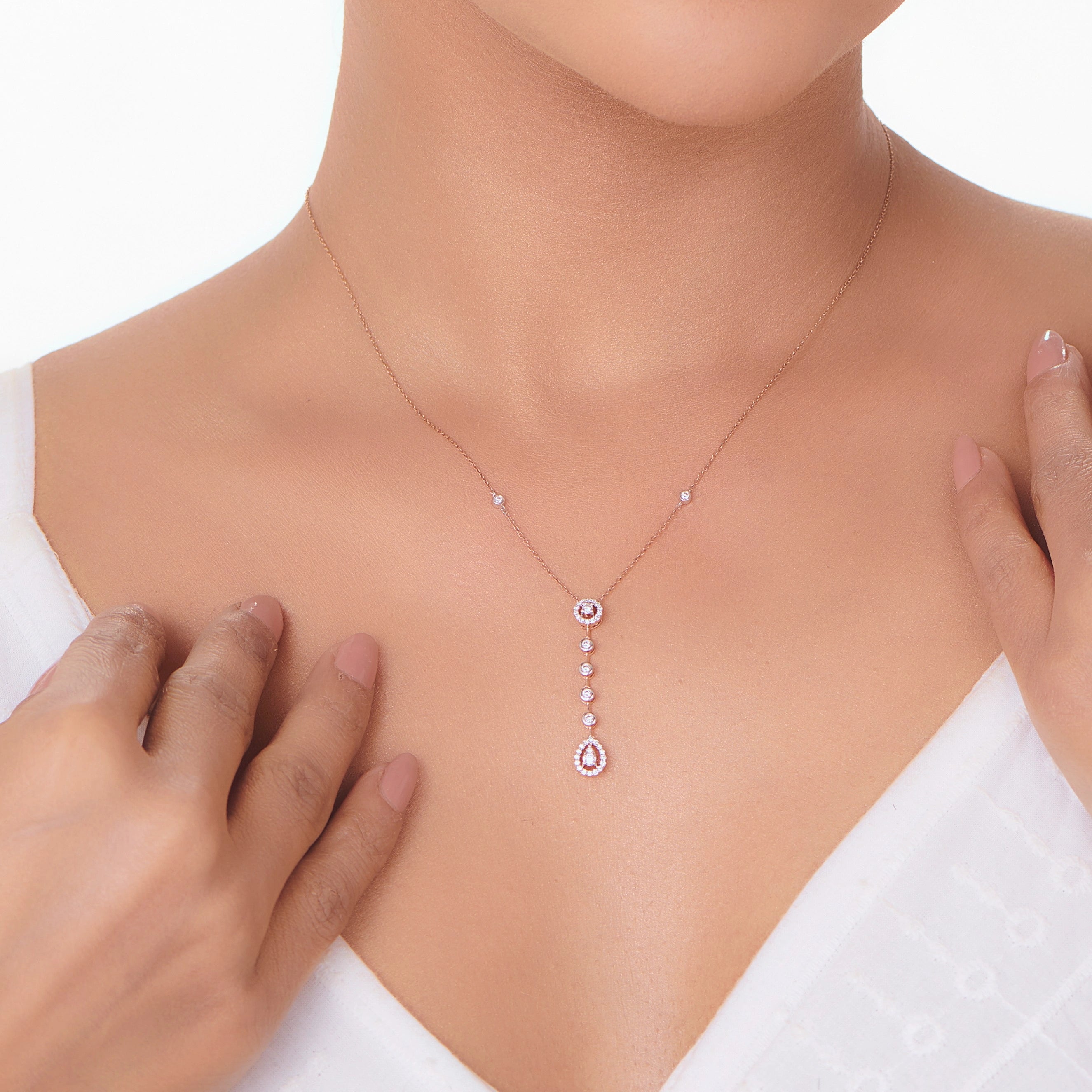 Midnight Glimmer Sassy Statement Pendant - Zen Diamond India