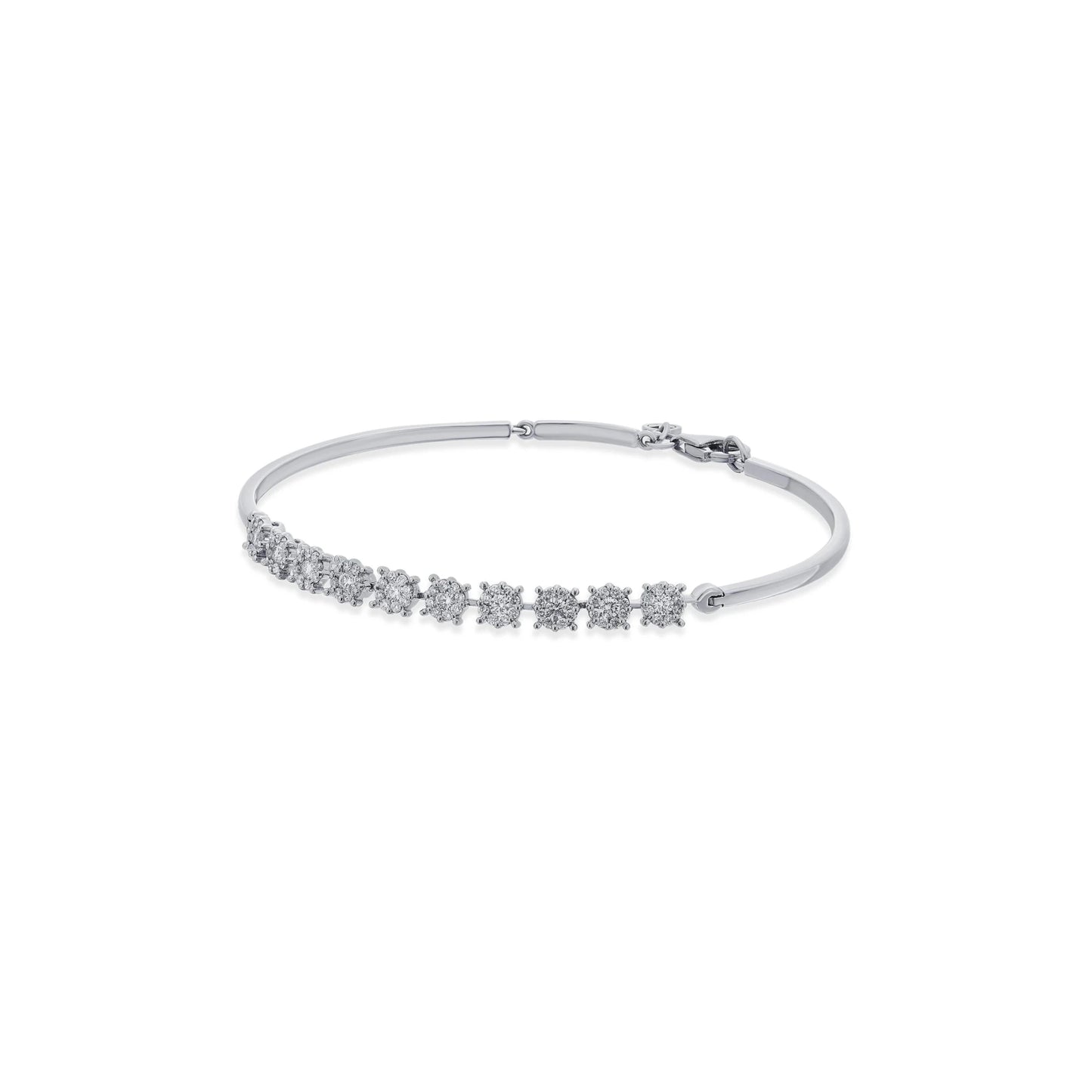 Solitaire White Sparkle Bracelet - Zen Diamond India