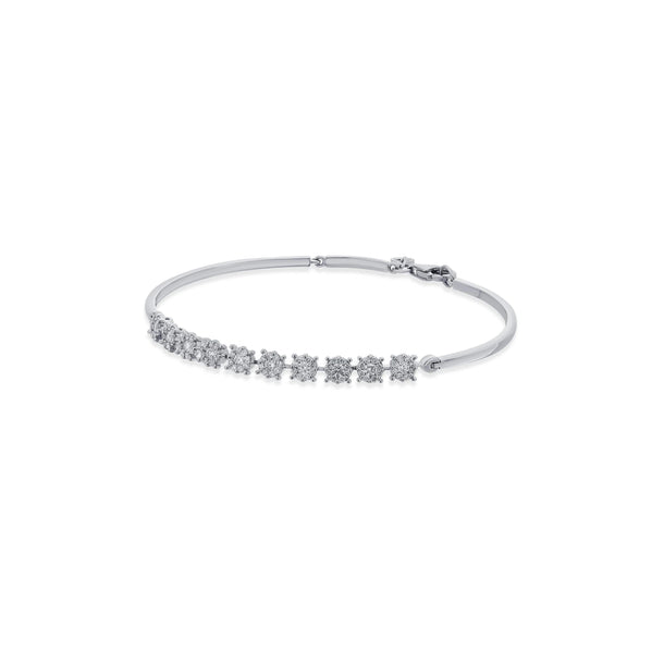 Solitaire White Sparkle Bracelet - Zen Diamond India
