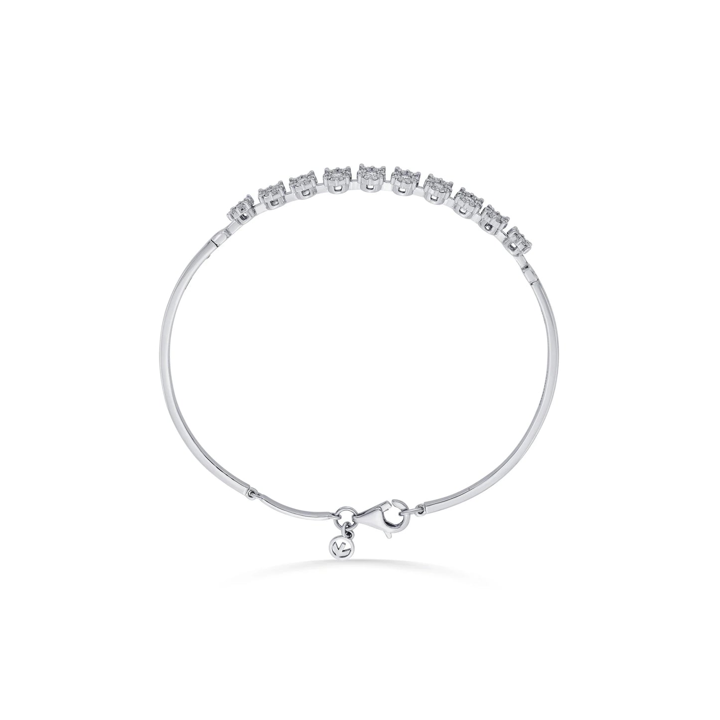 Solitaire White Sparkle Bracelet - Zen Diamond India