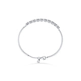 Solitaire White Sparkle Bracelet - Zen Diamond India