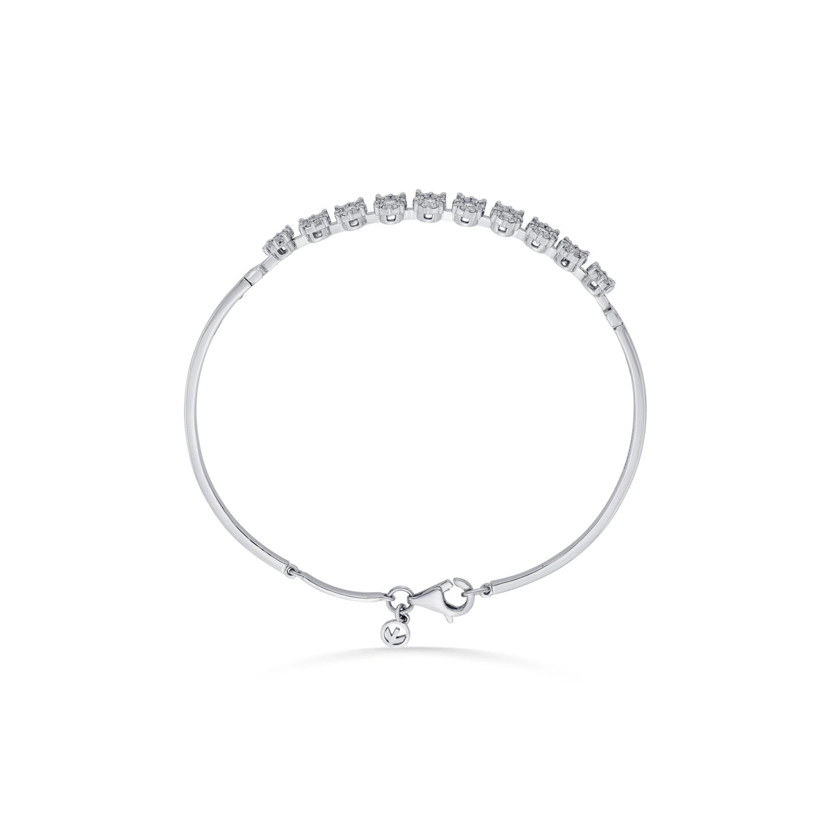 Solitaire White Sparkle Bracelet - Zen Diamond India