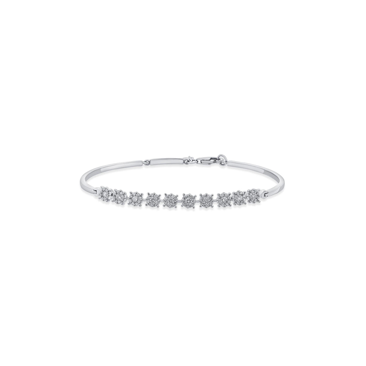 Solitaire White Sparkle Bracelet - Zen Diamond India