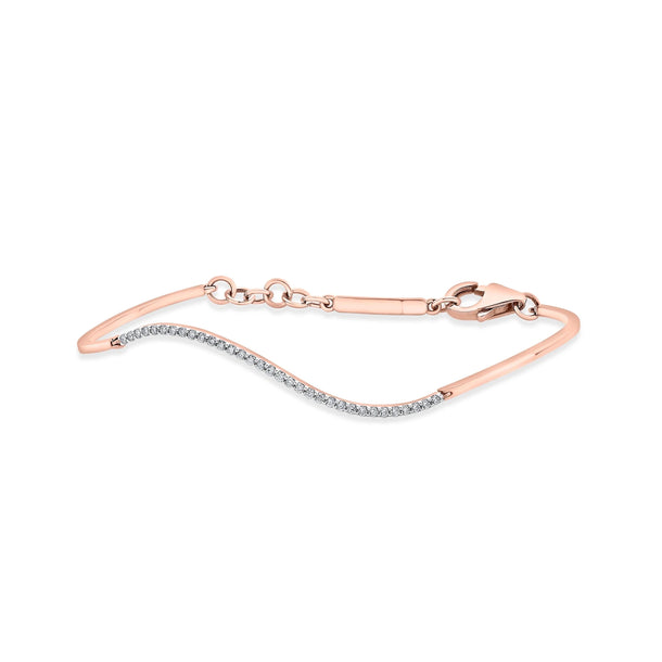 Sassy Serene Wave Bracelet - Zen Diamond India